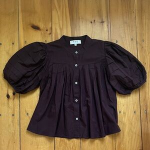 Sea New York - Renata Top in Burgundy, Size XS